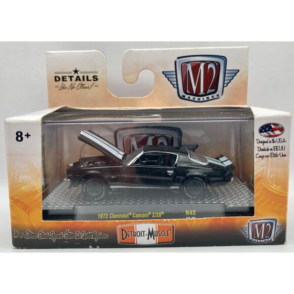 M2 Machines Detroit Muscle 1972 Chevrolet Camaro Z-28 1/64 Diecast 2017 NIP - Picture 1 of 5